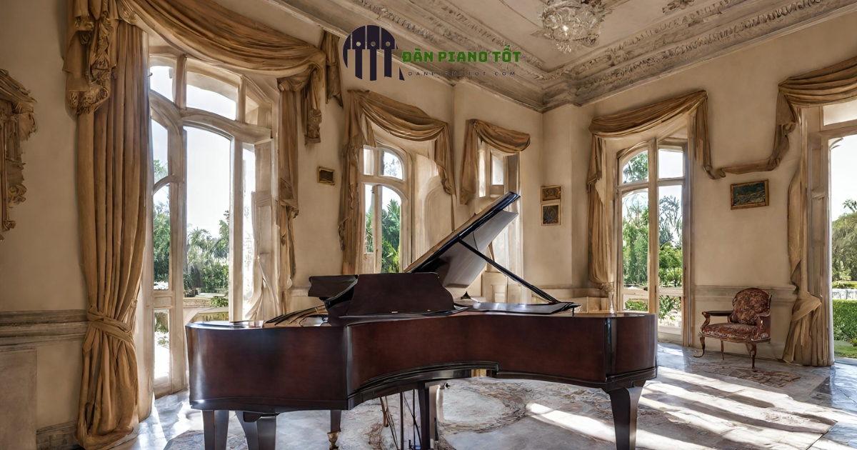 Gợi ý vị trí đặt đàn piano trong biệt thự hợp phong thủy 3 Hướng đàn piano là một vấn đề quan trọng cần được cân nhắc