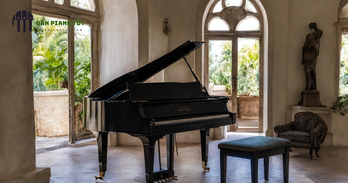 Gợi ý vị trí đặt đàn piano trong biệt thự hợp phong thủy 4 Đặt đàn piano trong biệt thự nên phối hợp thêm với nội thất