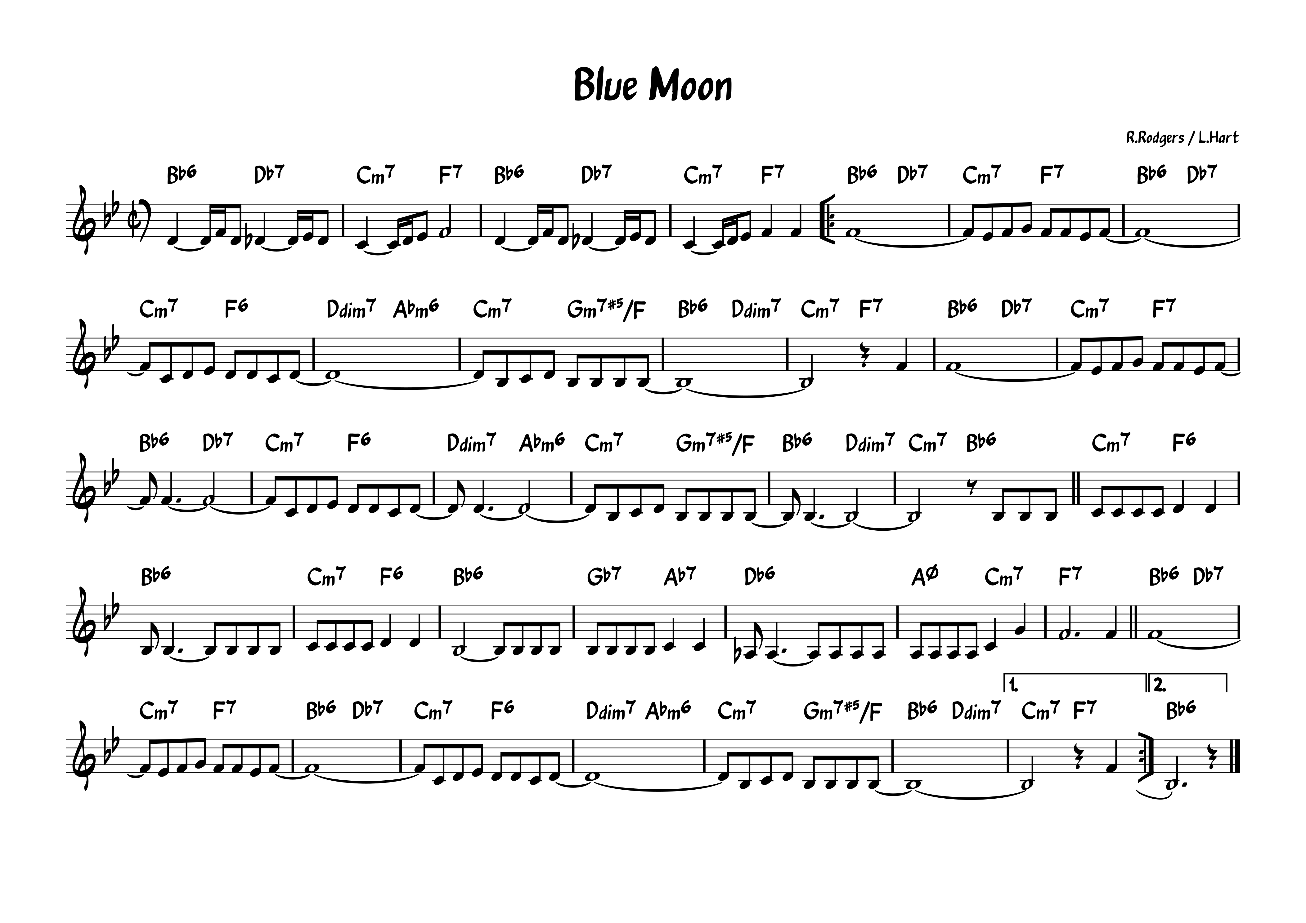 Chinh phục Dấu giáng từ A đến Z chỉ với 5 phút 5 Bài hát Blue Moon của Billie Holiday