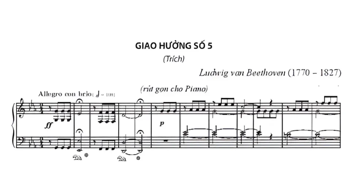 Chinh phục Dấu giáng từ A đến Z chỉ với 5 phút 6 Bản giao hưởng số 5 của Ludwig van Beethoven