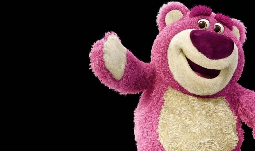 Hình nền Gấu Dâu Lotso vẽ dễ thương cho máy tính với biểu cảm ngộ nghĩnh