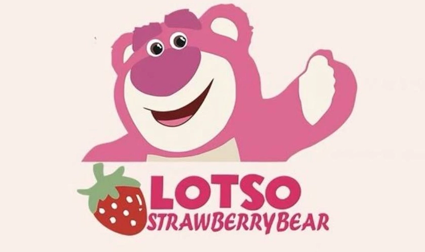 Hình nền Gấu Dâu Lotso xinh xắn cho PC, thể hiện sự ngọt ngào