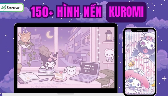 bo suu tap hinh nen kuromi cute ngau chat luong cao 2026 764