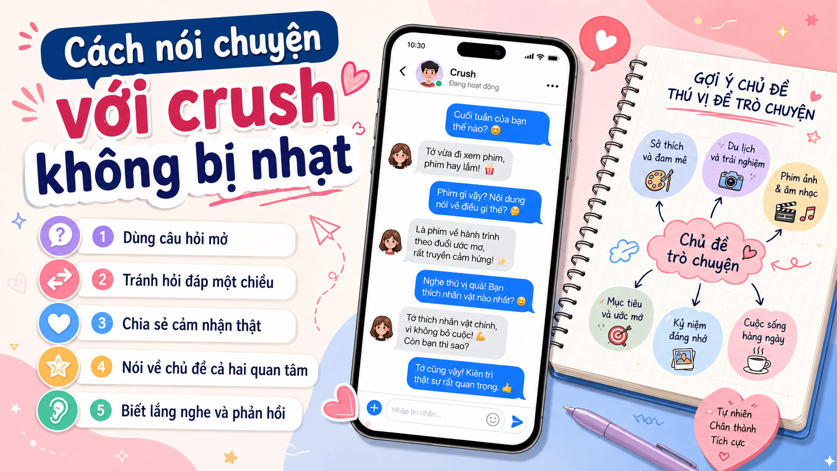 cách tán crush