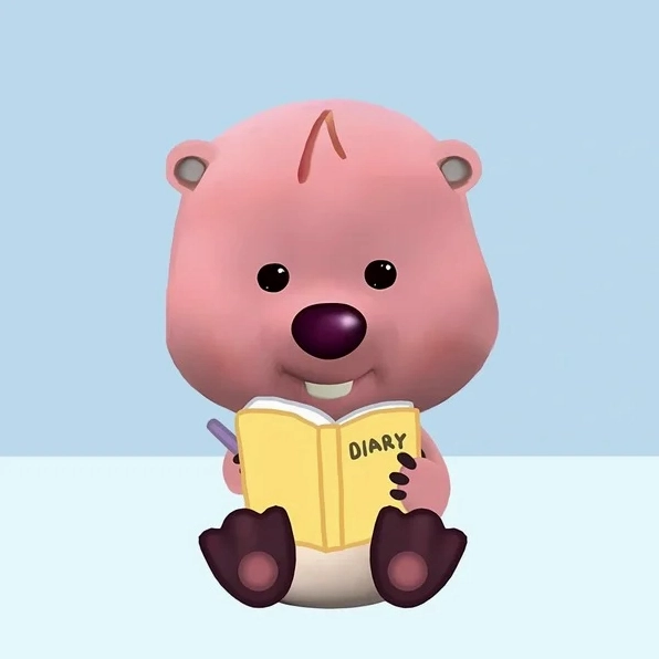 Hình ảnh Loopy đang chăm chú đọc sách