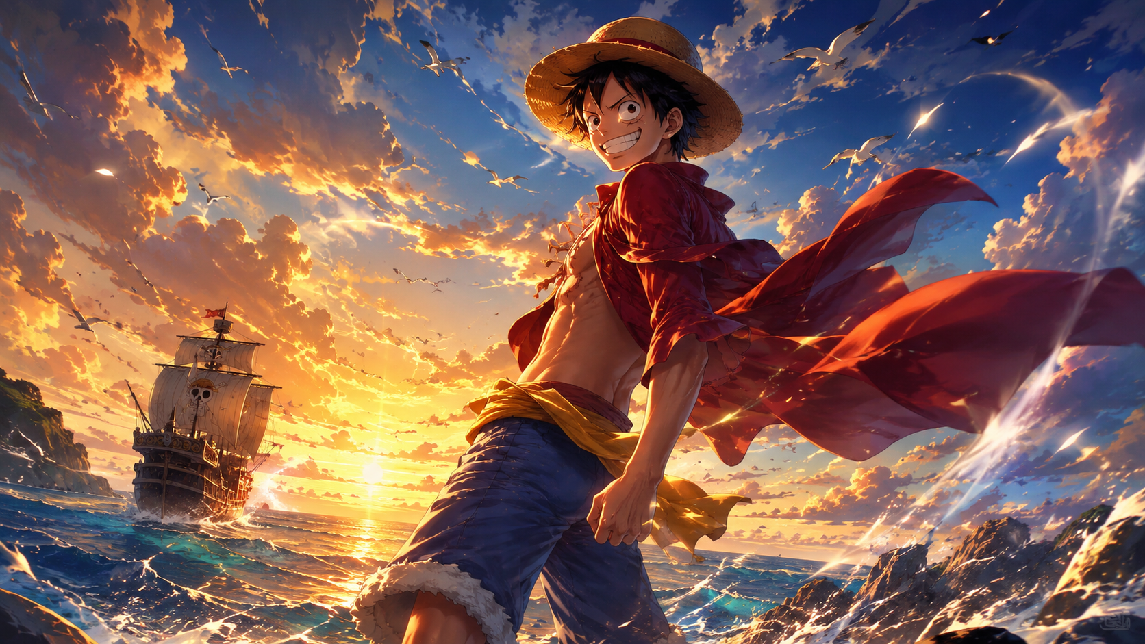 999+ Hình Nền One Piece 3D, 4K Cực Ngầu Tuyển Chọn Cực Đẹp 1 Hình nền Luffy đẹp