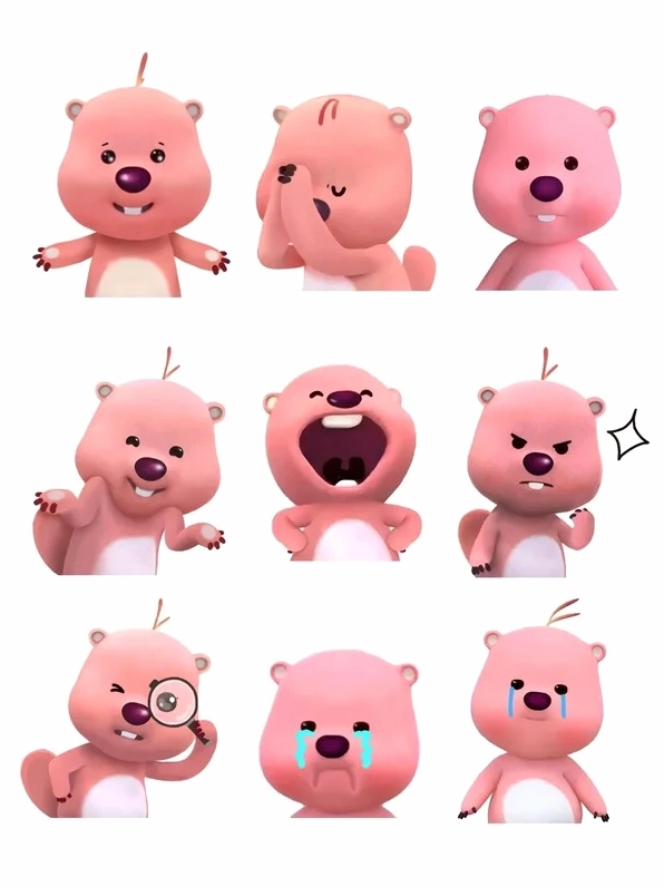 Loopy trong một biểu cảm meme vui nhộn