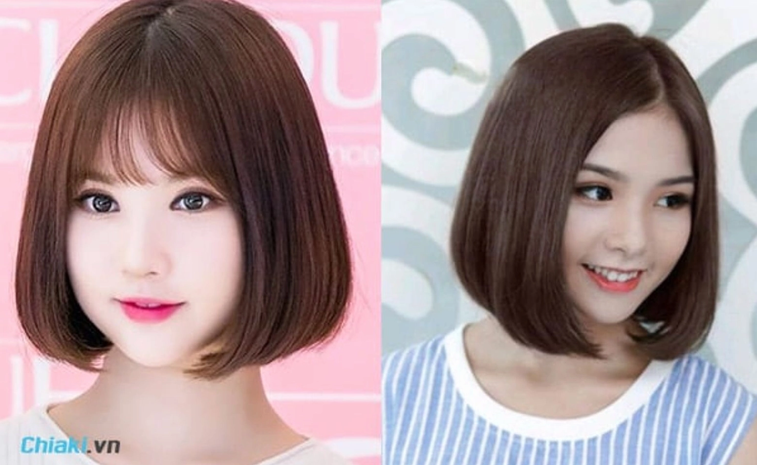 Mái tóc ngắn uốn cụp tôn lên đường nét khuôn mặt hiện đại và thanh thoát.